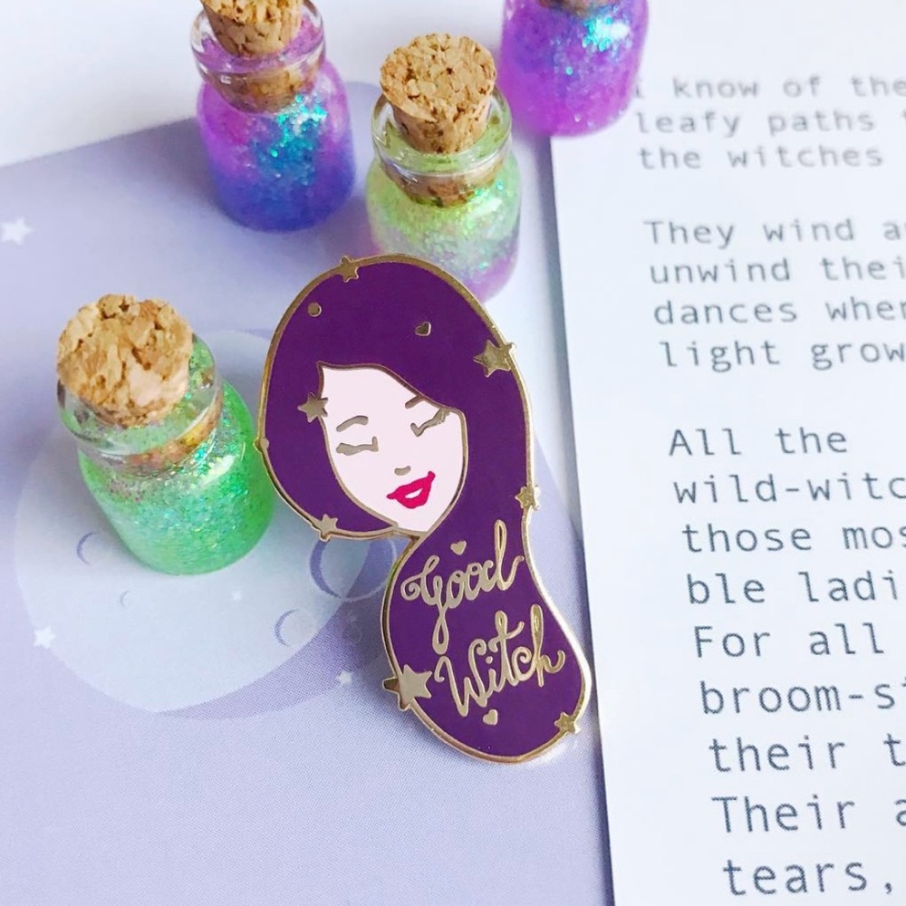 WinkPins Good Witch Enamel Pin